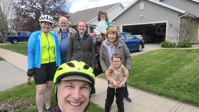 Departing from Sam and Rachel's house