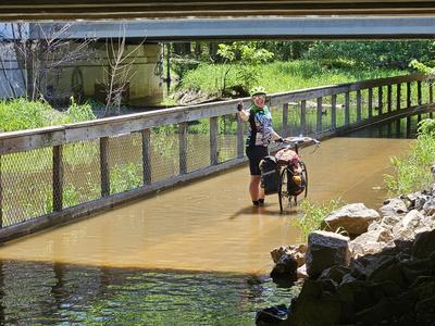 Flooded path