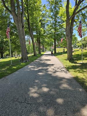 Cutting through the cemetery